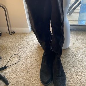 Thought high lace up boots